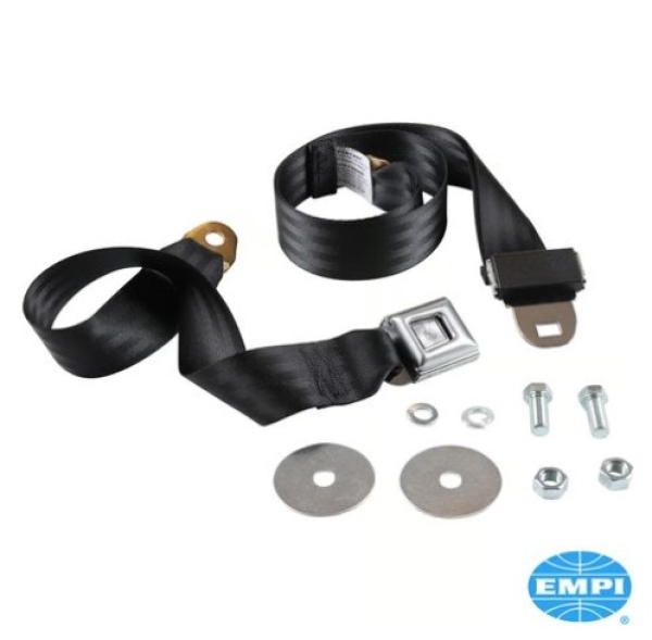 2-Punkt-Beckensicherheitsgurt-mit-Druckknopfverriegelung-183-cm-schwarz.-Inklusive-Montageteile-VW-Kaefer-00-3844-7